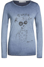 Blue Jersey Top