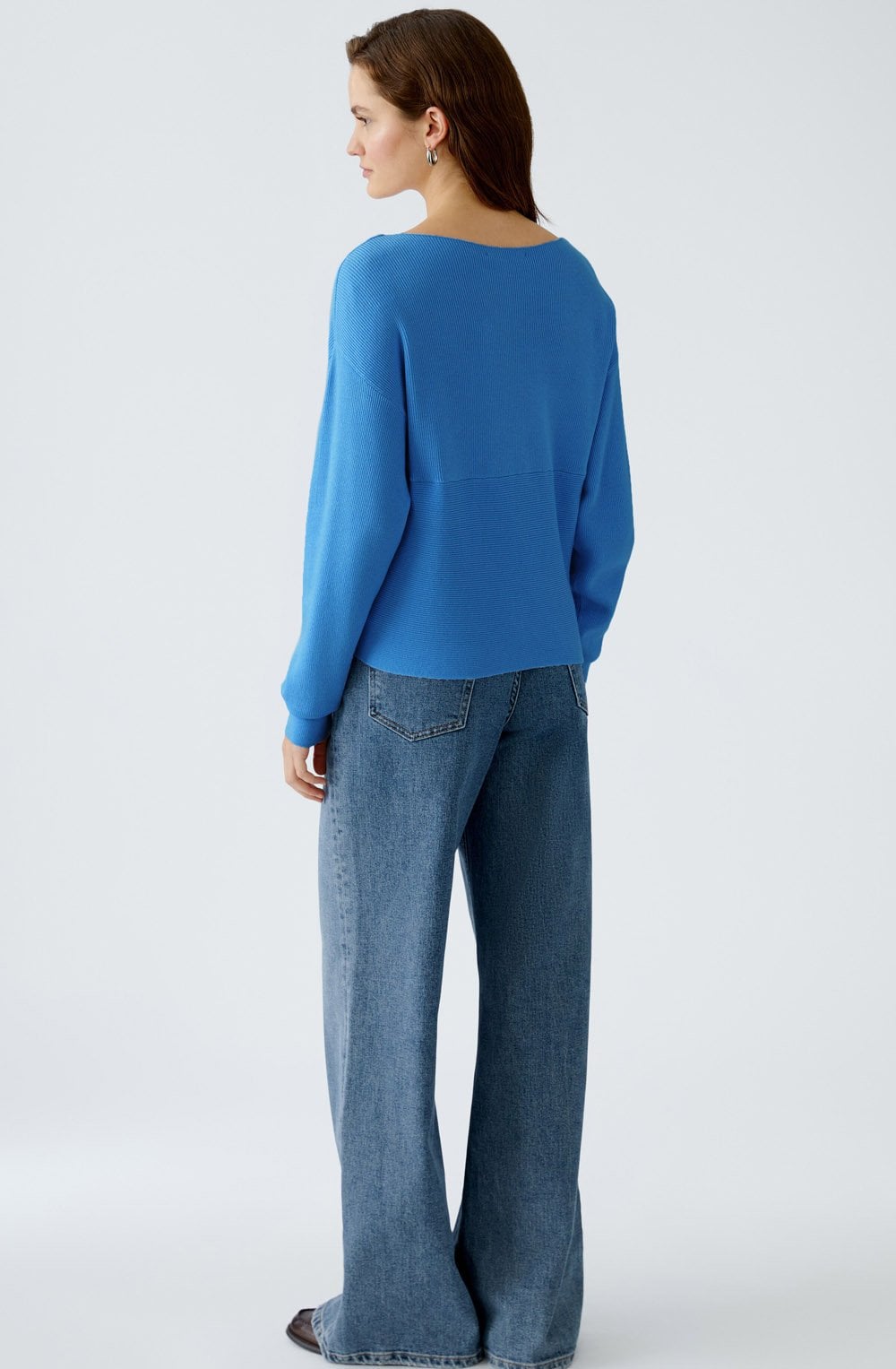 Blue Knotted Front Jumper