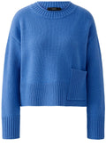Blue Large Patch Pocket Jumper