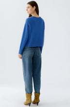 Blue Large Patch Pocket Jumper