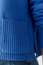 Blue Large Patch Pocket Jumper