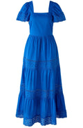 Blue Lolite Broderie Anglaise Maxi Dress