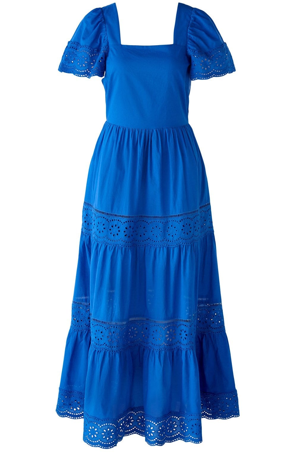 Blue Lolite Broderie Anglaise Maxi Dress