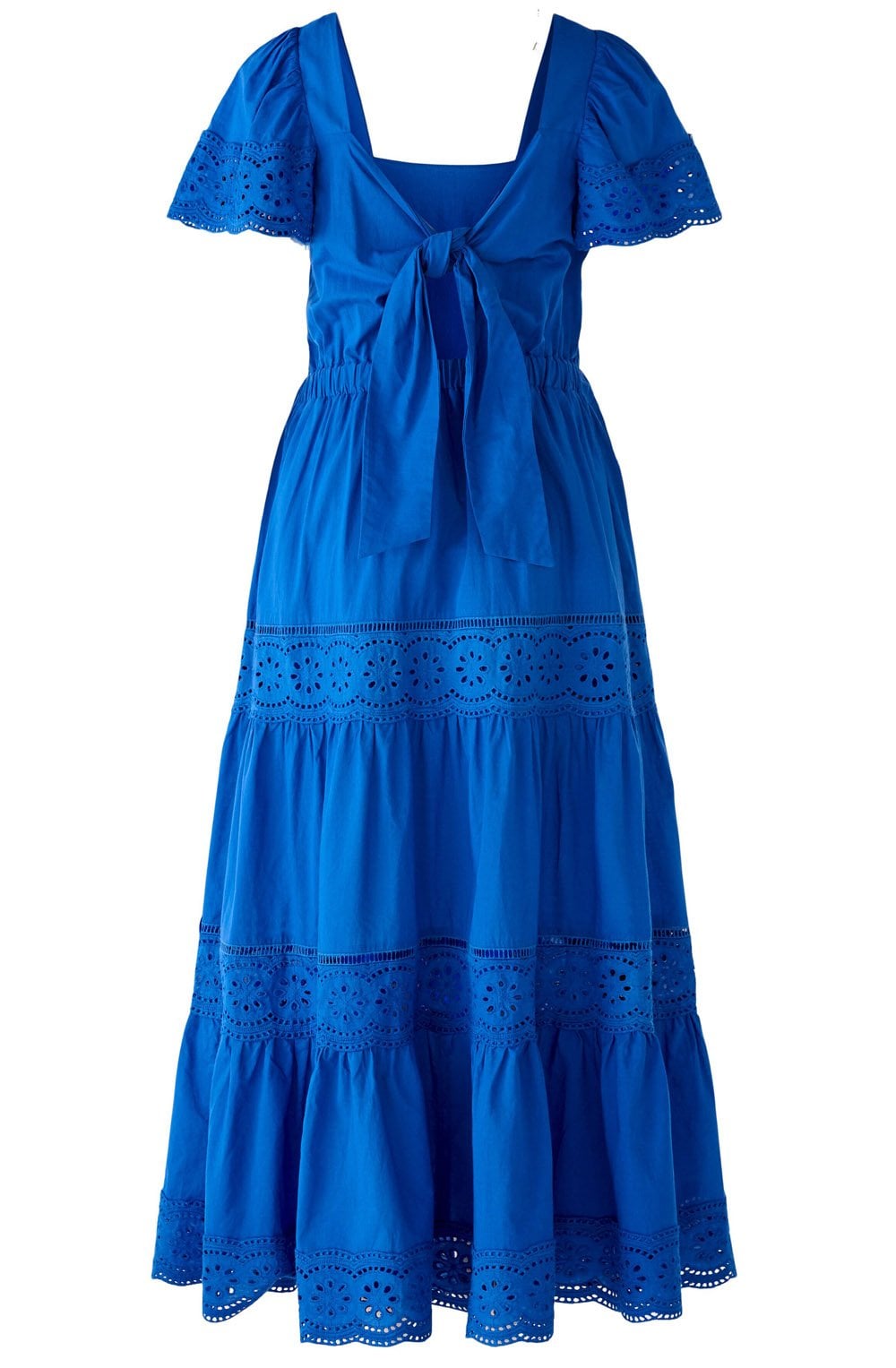 Blue Lolite Broderie Anglaise Maxi Dress