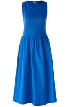 Blue Lolite Cotton Stretch Midi Dress