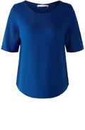 Blue Lolite Fine Knit Short Sleeved Sweater
