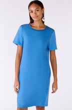 Blue Lolite Short Sleeved Linen Dress