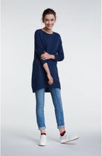 Blue Long Line Jumper