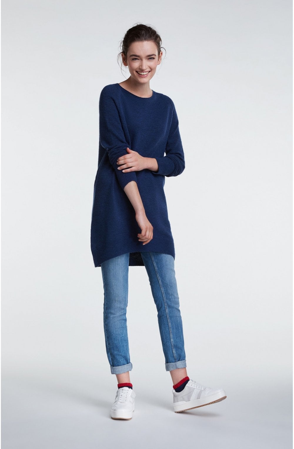 Blue Long Line Jumper