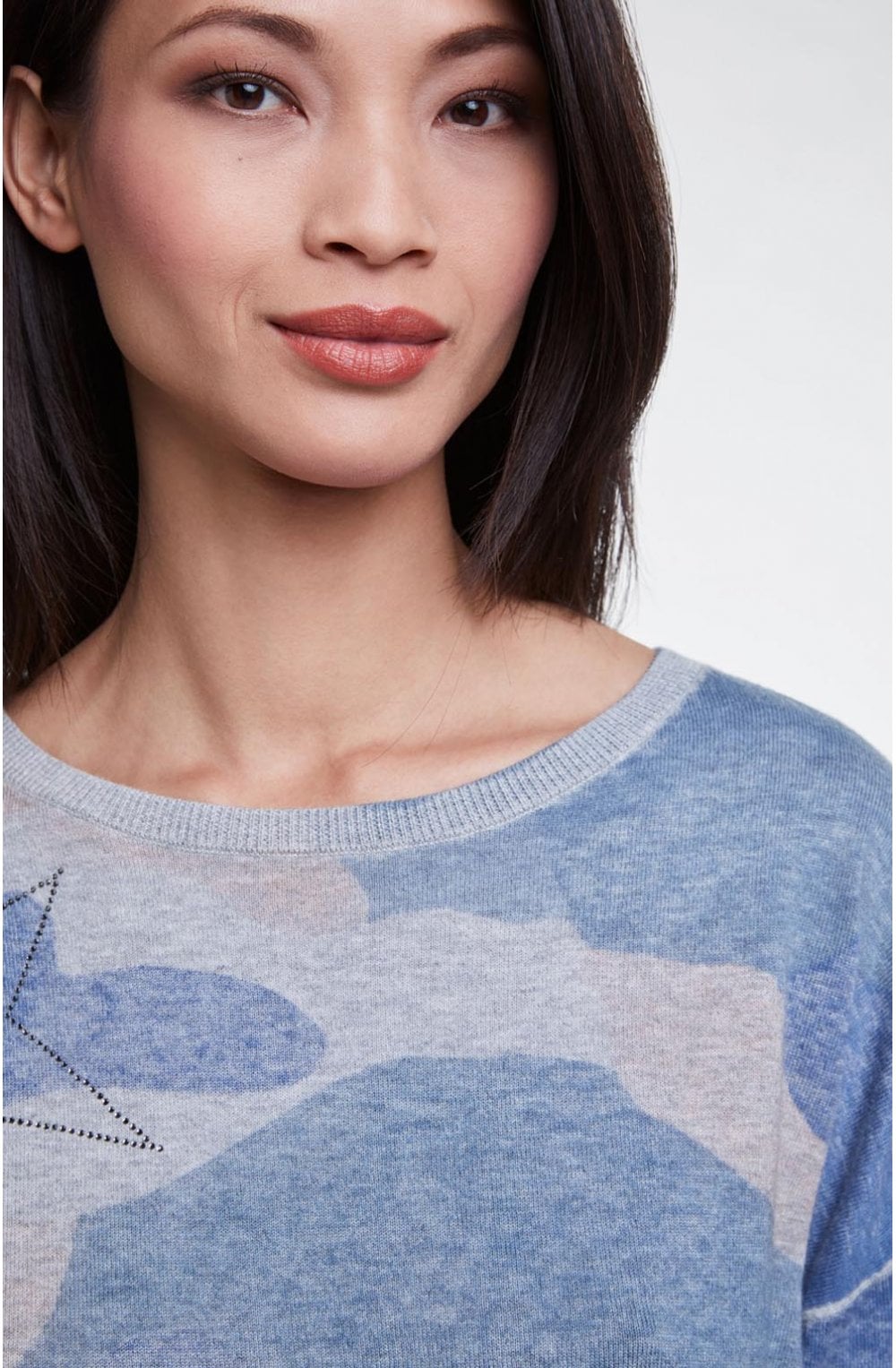 Blue Patterned Jumper