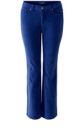 Blue Ribbon Cord Cropped Bootcut Trousers