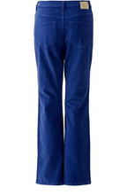 Blue Ribbon Cord Cropped Bootcut Trousers