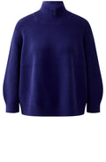 Blue Ribbon Ribbed Knit Cropped Jumper