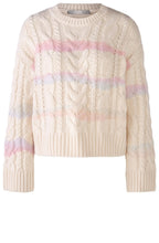 Blue Rose Cable Knit Jumper