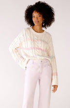 Blue Rose Cable Knit Jumper