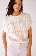 Blue Rose Cable Knit Slip Over