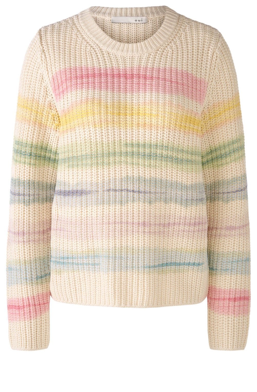 Blue Rose Distorted Stripes Jumper
