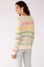 Blue Rose Distorted Stripes Jumper