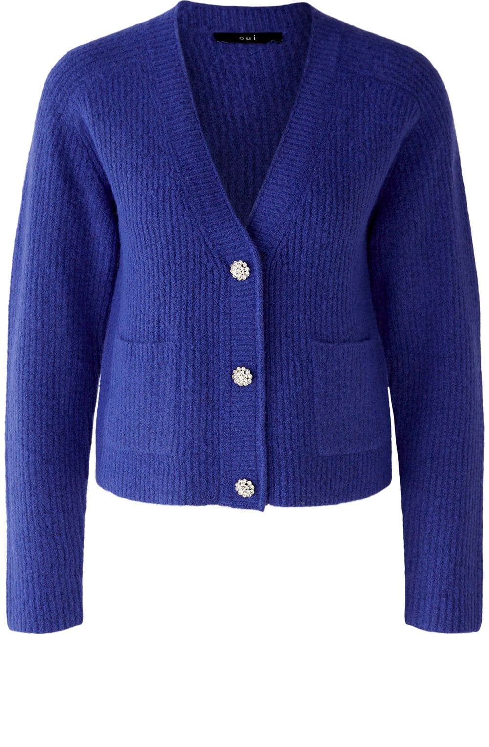 Blue Sparkle Button Cardigan