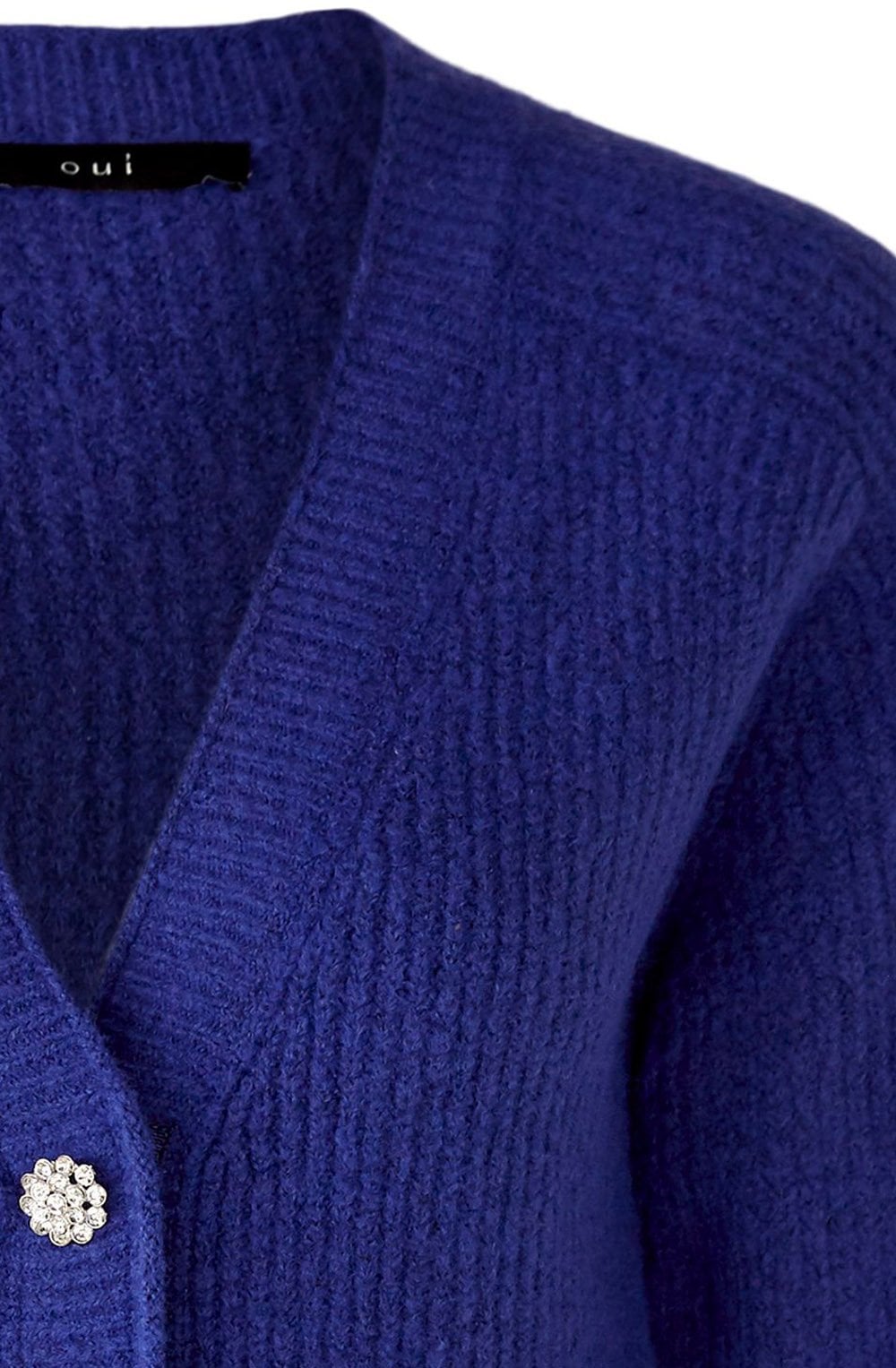 Blue Sparkle Button Cardigan