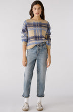 Blue Stone Casual Check Jumper