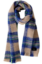 Blue Stone Extra Large Checked Scarf