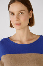 Blue Stone Striped Casual Jumper