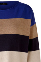 Blue Stone Striped Casual Jumper