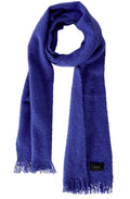 Blue Super Soft Fringed Scarf