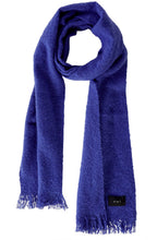 Blue Super Soft Fringed Scarf
