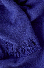 Blue Super Soft Fringed Scarf