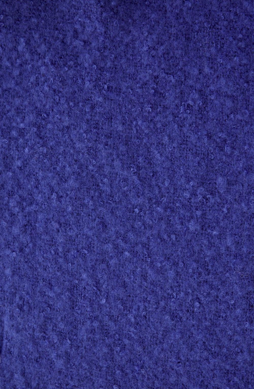 Blue Super Soft Fringed Scarf