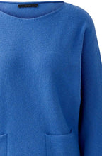 Blue Tapered Fit Wool Blend Jumper