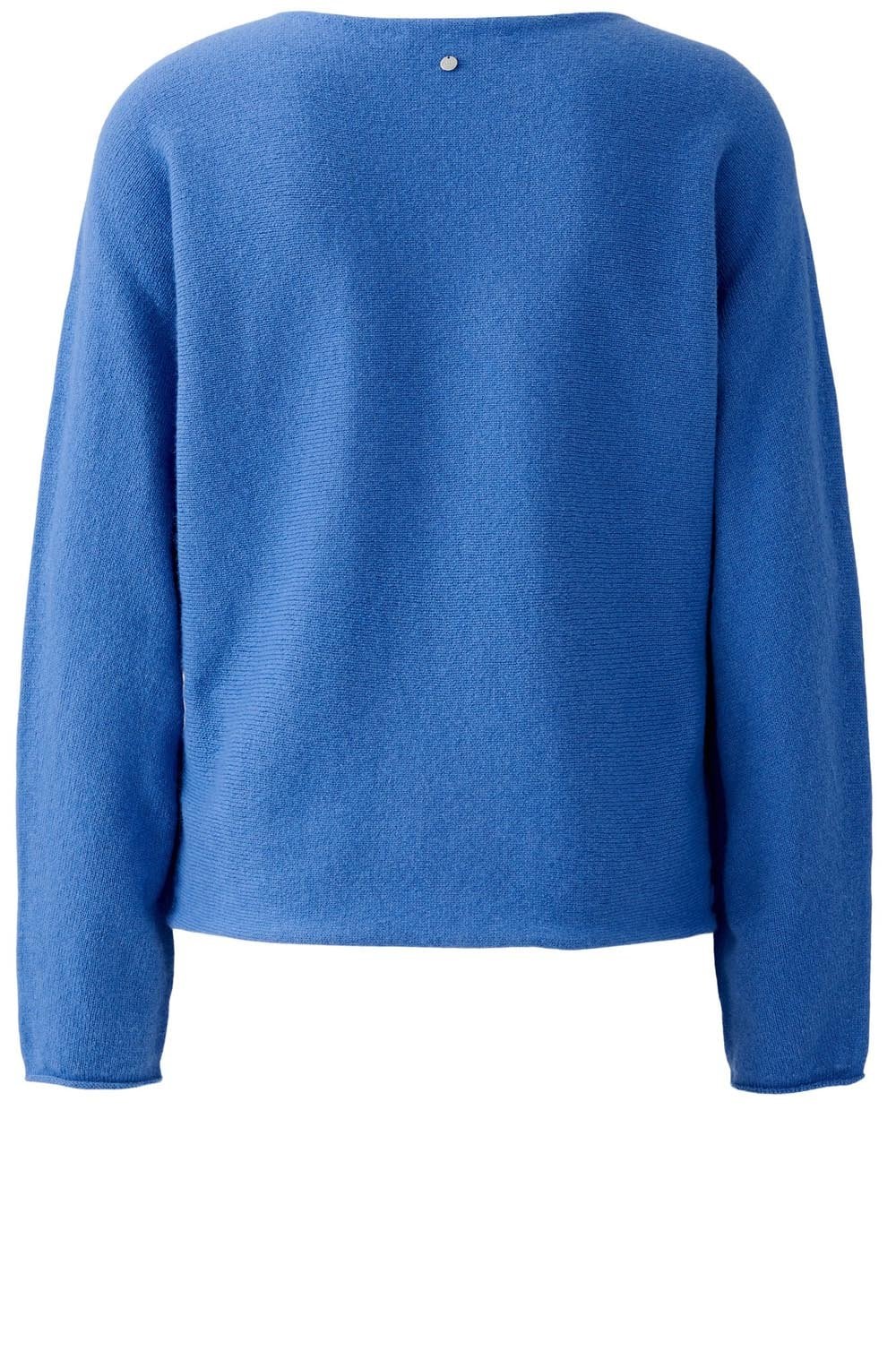 Blue Tapered Fit Wool Blend Jumper