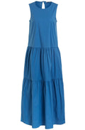 Blue Tiered Maxi Dress