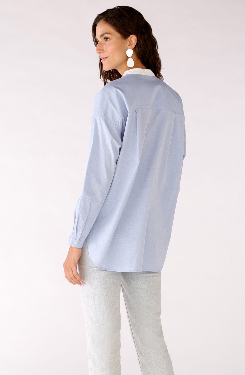 Blue Tunic Style Blouse