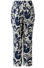 Blue & White Bold Print Trousers