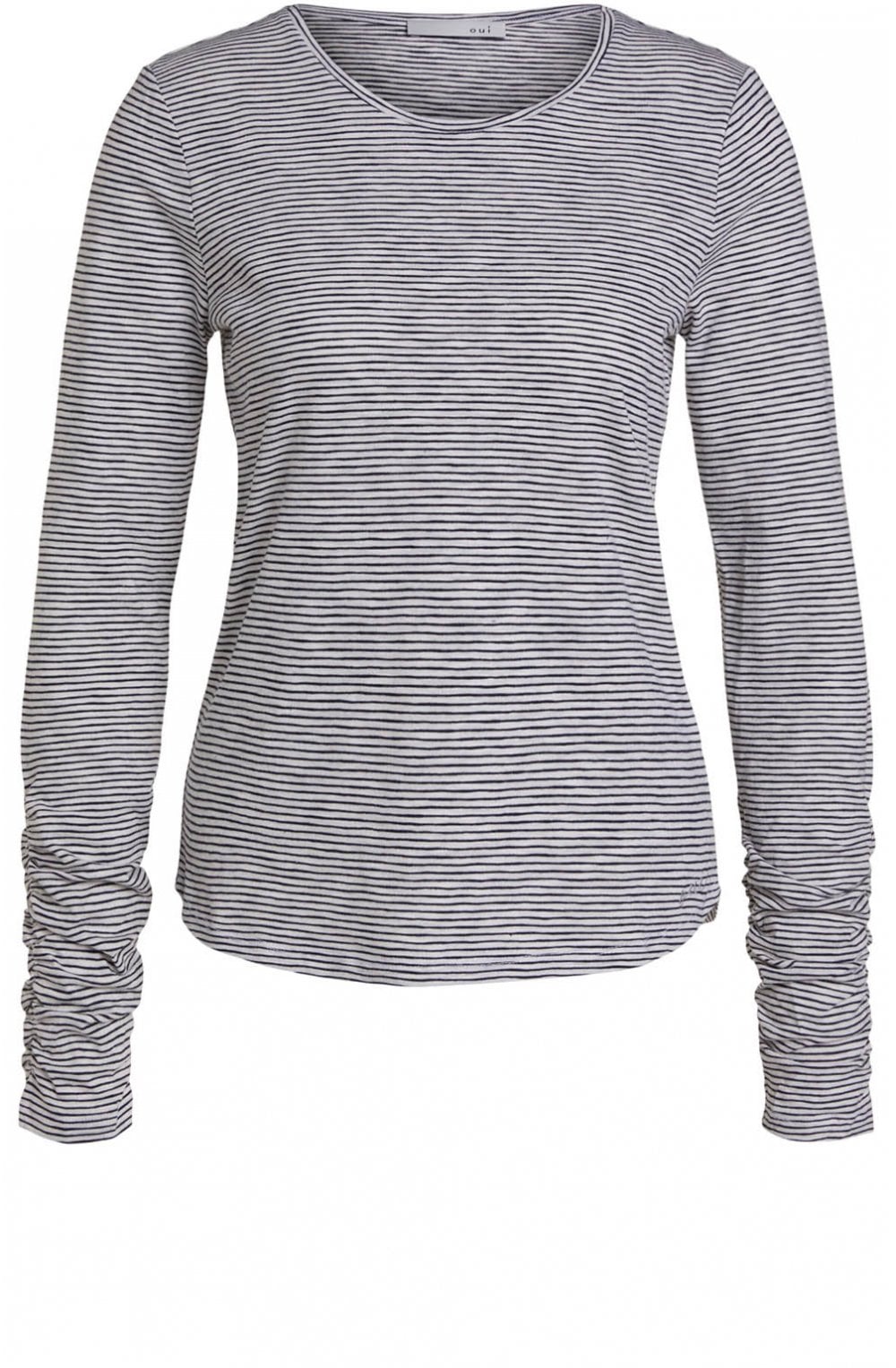 Blue & White Stripe Top