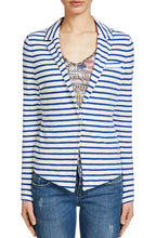 Blue & White Striped Jacket