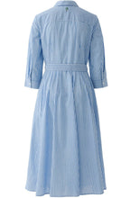 Blue & White Striped Shirt Dress