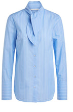 Oui Blue & White Striped Shirt