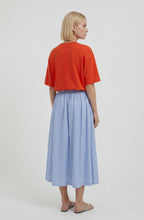 Blue & White Striped Skirt