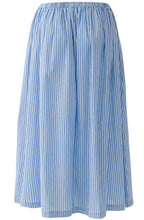 Blue & White Striped Skirt