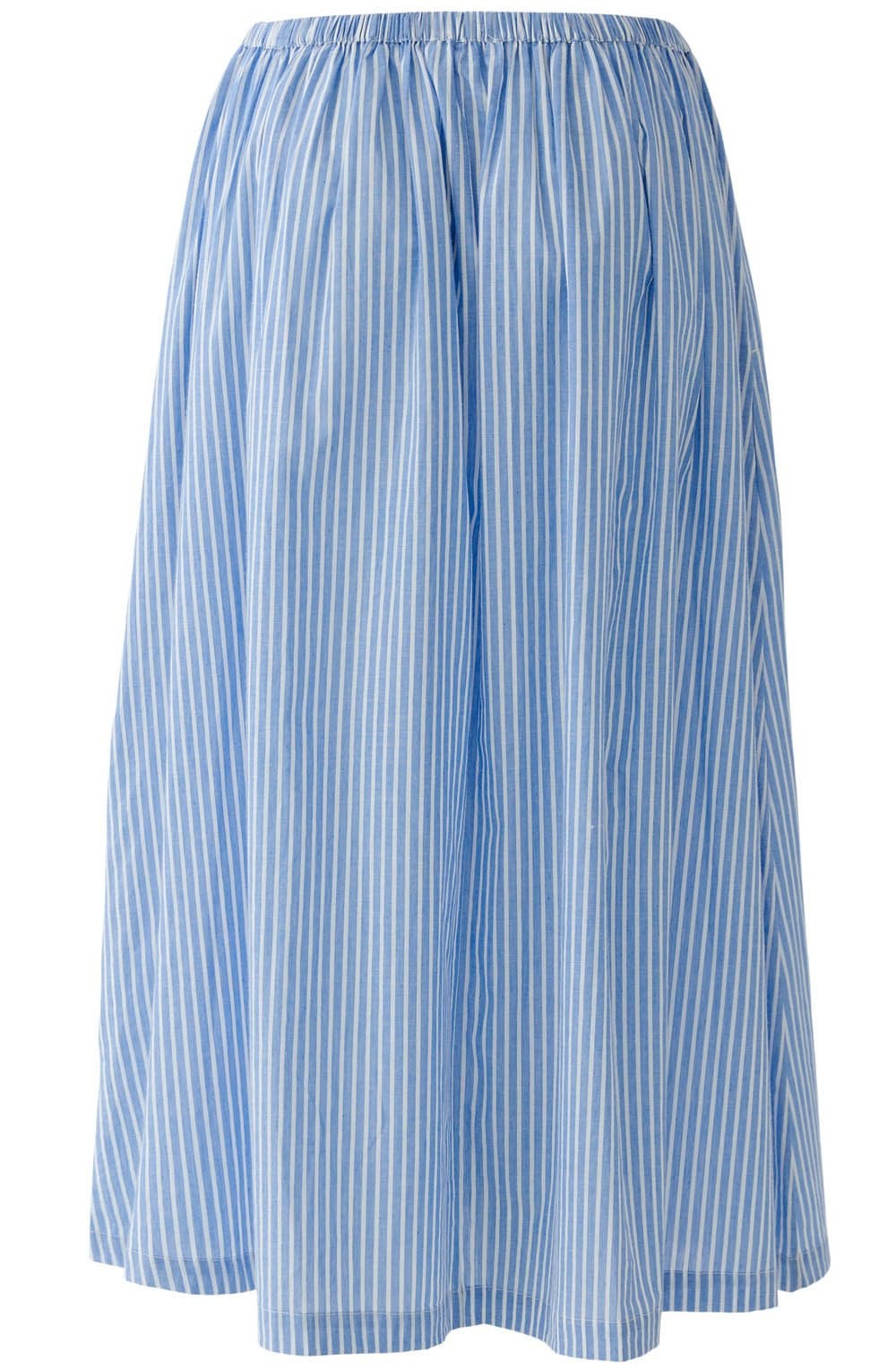 Blue & White Striped Skirt