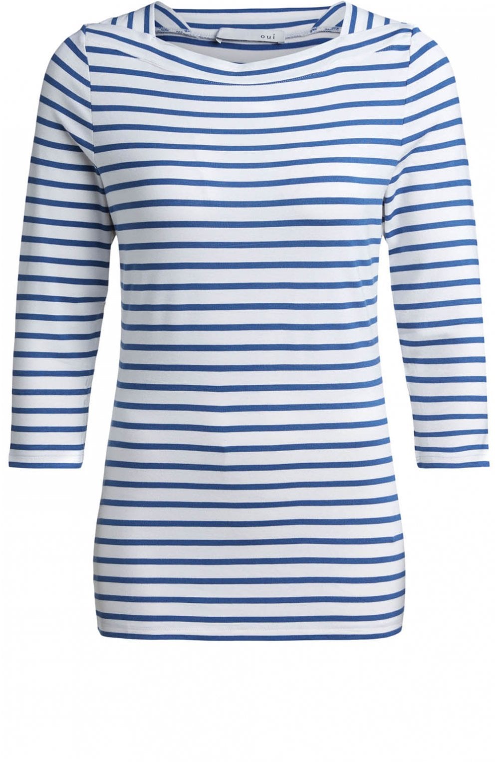Blue & White Striped Top