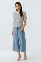 Blue & White Striped Top