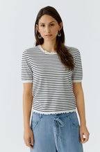Blue & White Striped Top