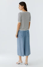 Blue & White Striped Top