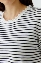 Blue & White Striped Top