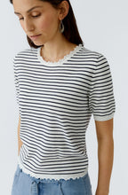 Blue & White Striped Top